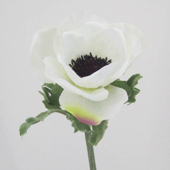 Silk Anemone Ivory 38cm Artificial Flowers